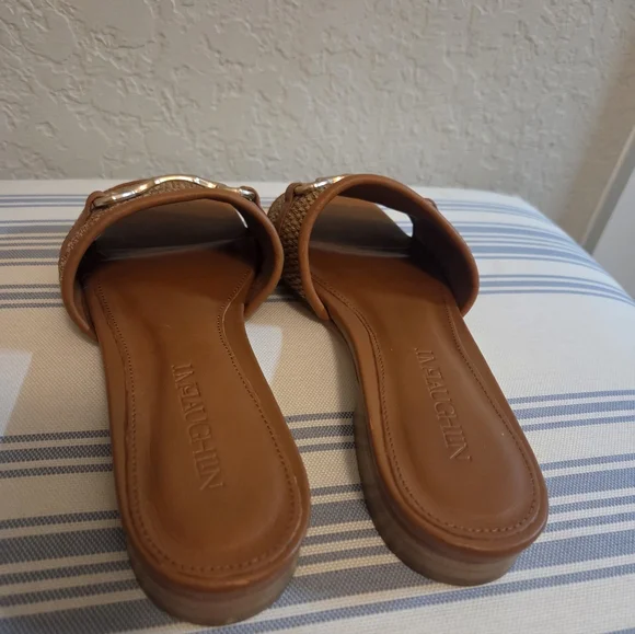 J.McLaughlin Luiza Vacheta Woven Sandals Tan - Picture 5 of 12